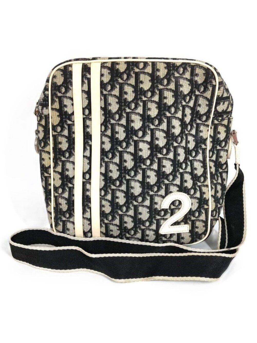 Dior Shoulder Bag Trotter Logo No2 Black